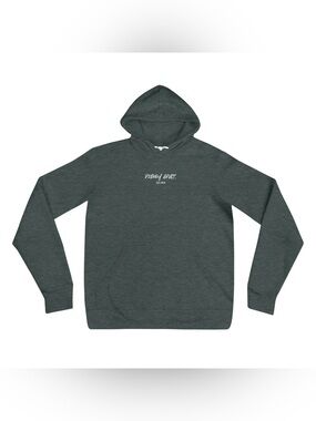 Embroidered “Disney Adult” Dark Green Hoodie with Front Pocket